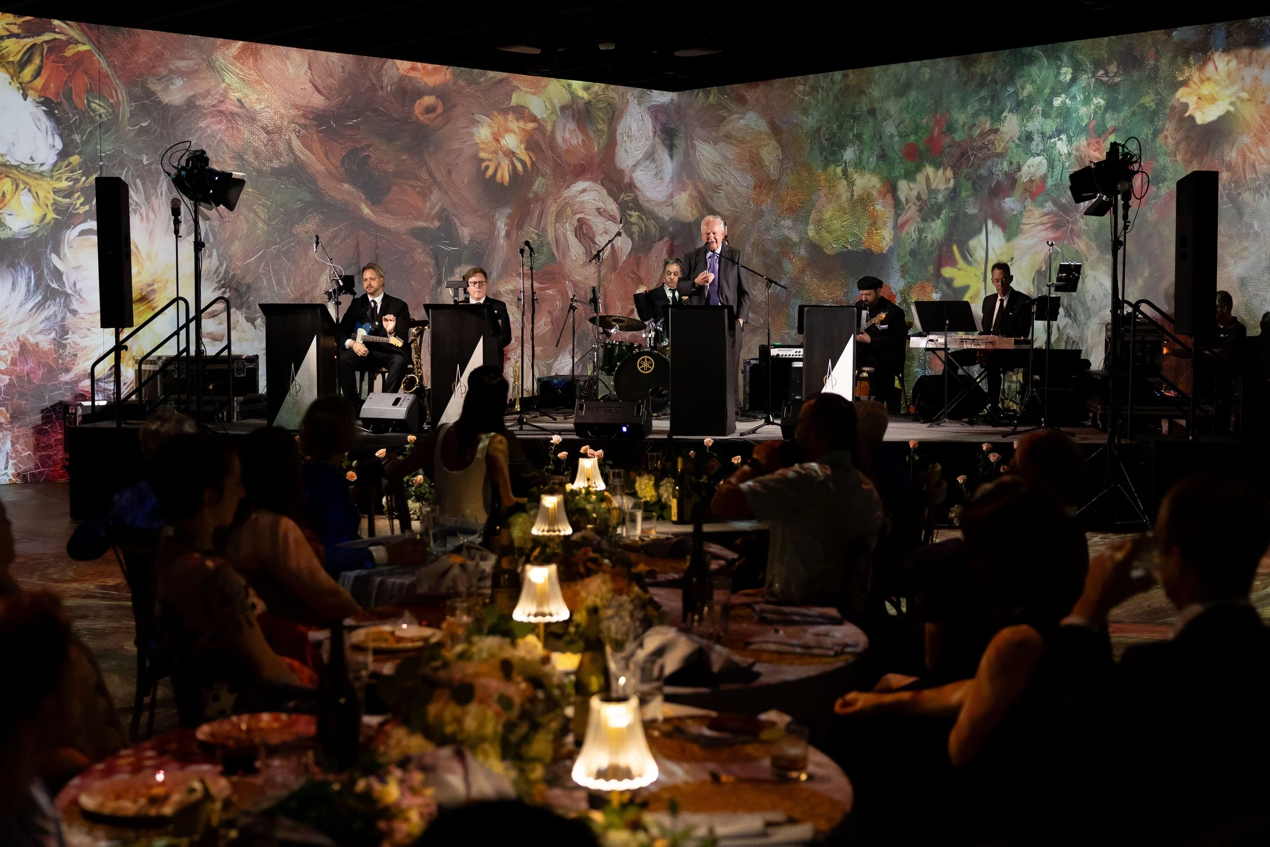 Floral art gallery event