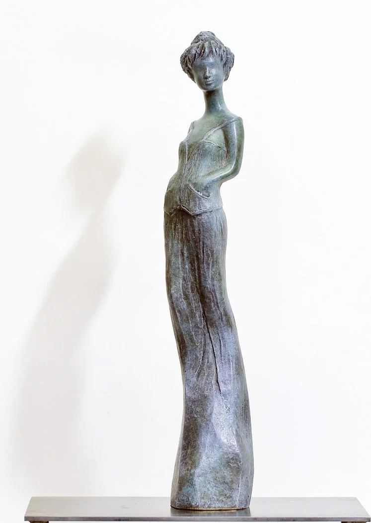 Sophia, sculpture en bronze, vue en pied