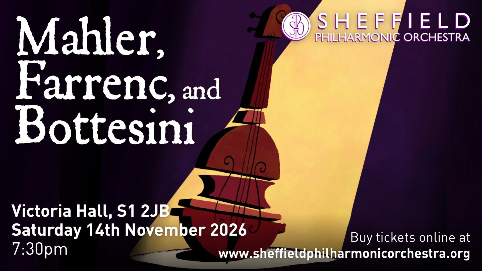 Sheffield Philharmonic Orchestra presents Mahler, Farrenc, and Bottesini