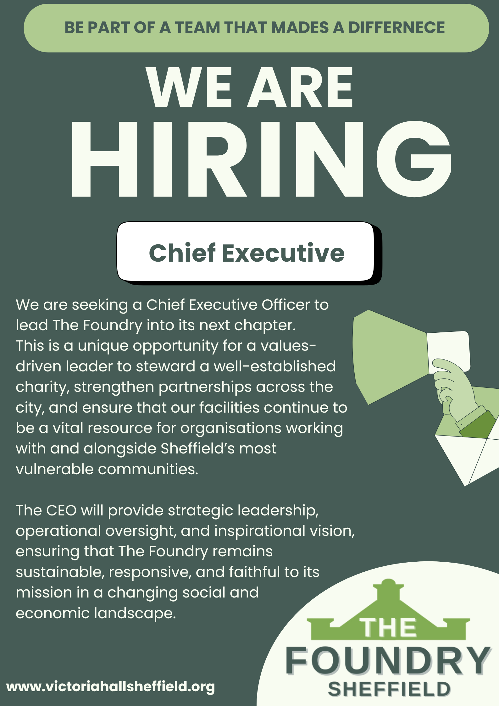 CEO Job role poster