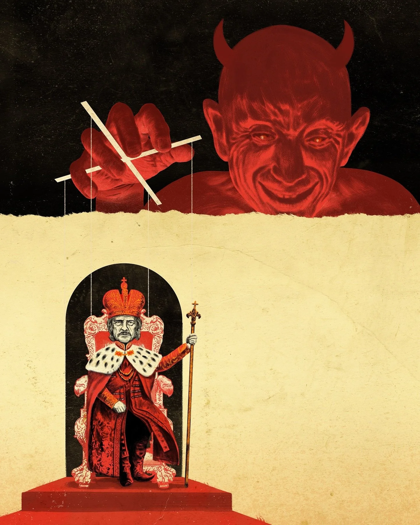 Sneak peek. A very small piece from a much larger collection of artwork for a feature film 😈 #illustration #titlesequence #animation #motiongraphics #film