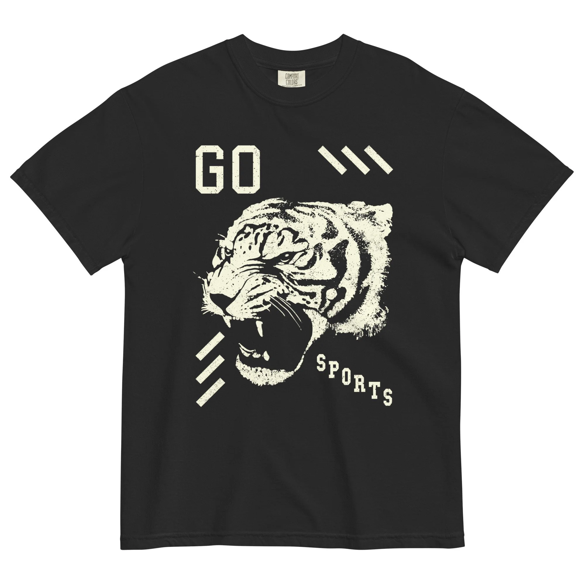 Go Sports Tiger Head Dark T-shirt