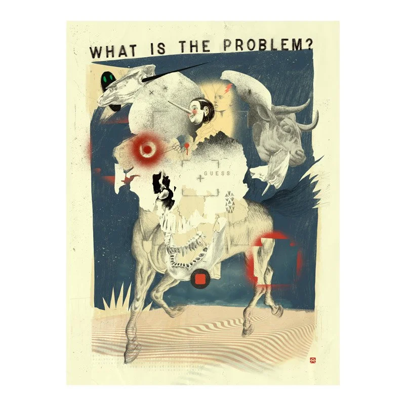 Chris Koelle Art Print - What Is the Problem 30x40