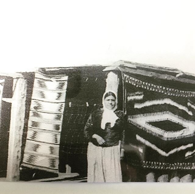This is Chee&rsquo;s Indian Store&rsquo;s 2nd post. Look at all the beautiful Navajo made rugs even in this black and white photo. These are made with the wool off the sheep 🐑 of my Grandma, Eva Chee. We do not know the exact date of this photo, thi