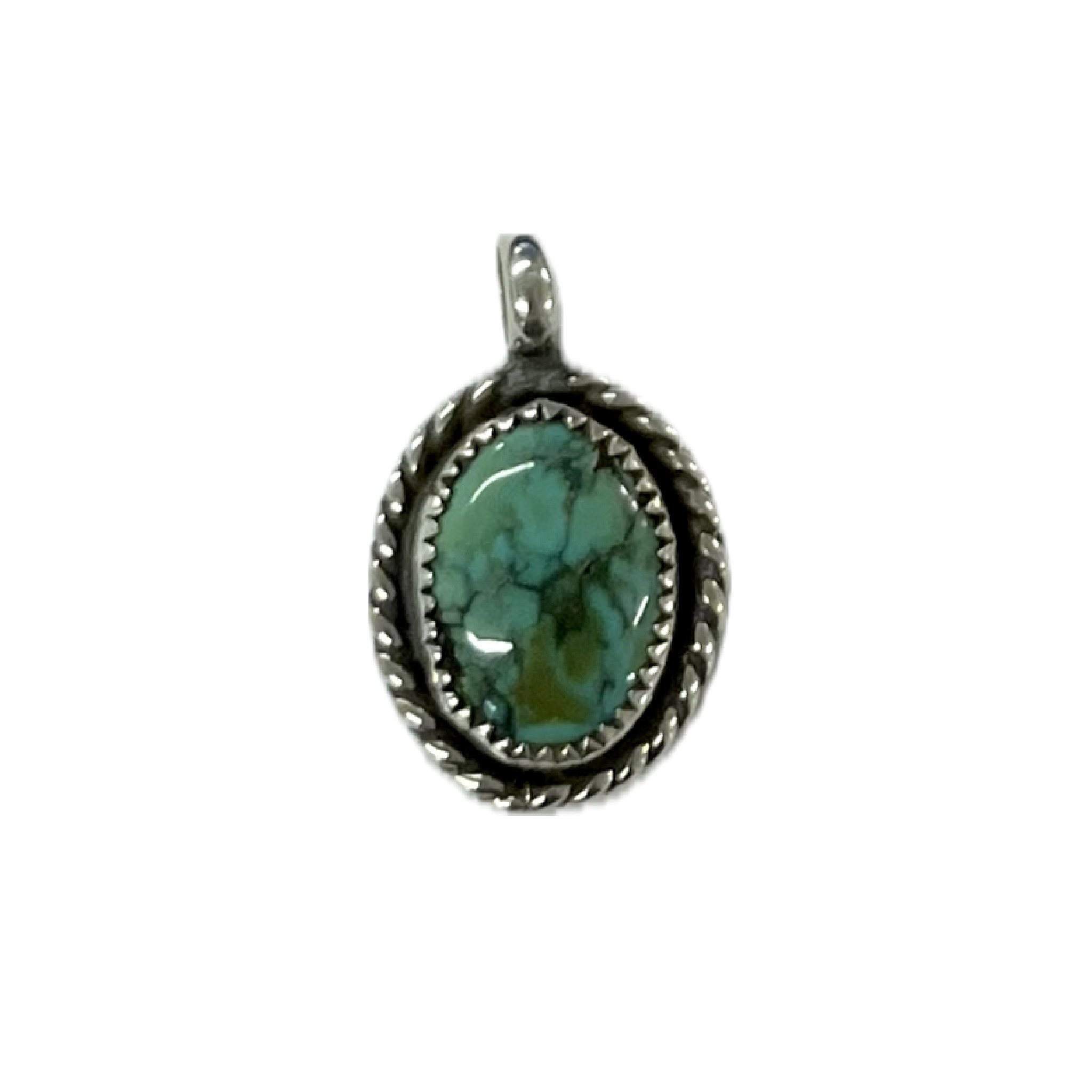 Sterling Silver, Oval Turquoise Necklace