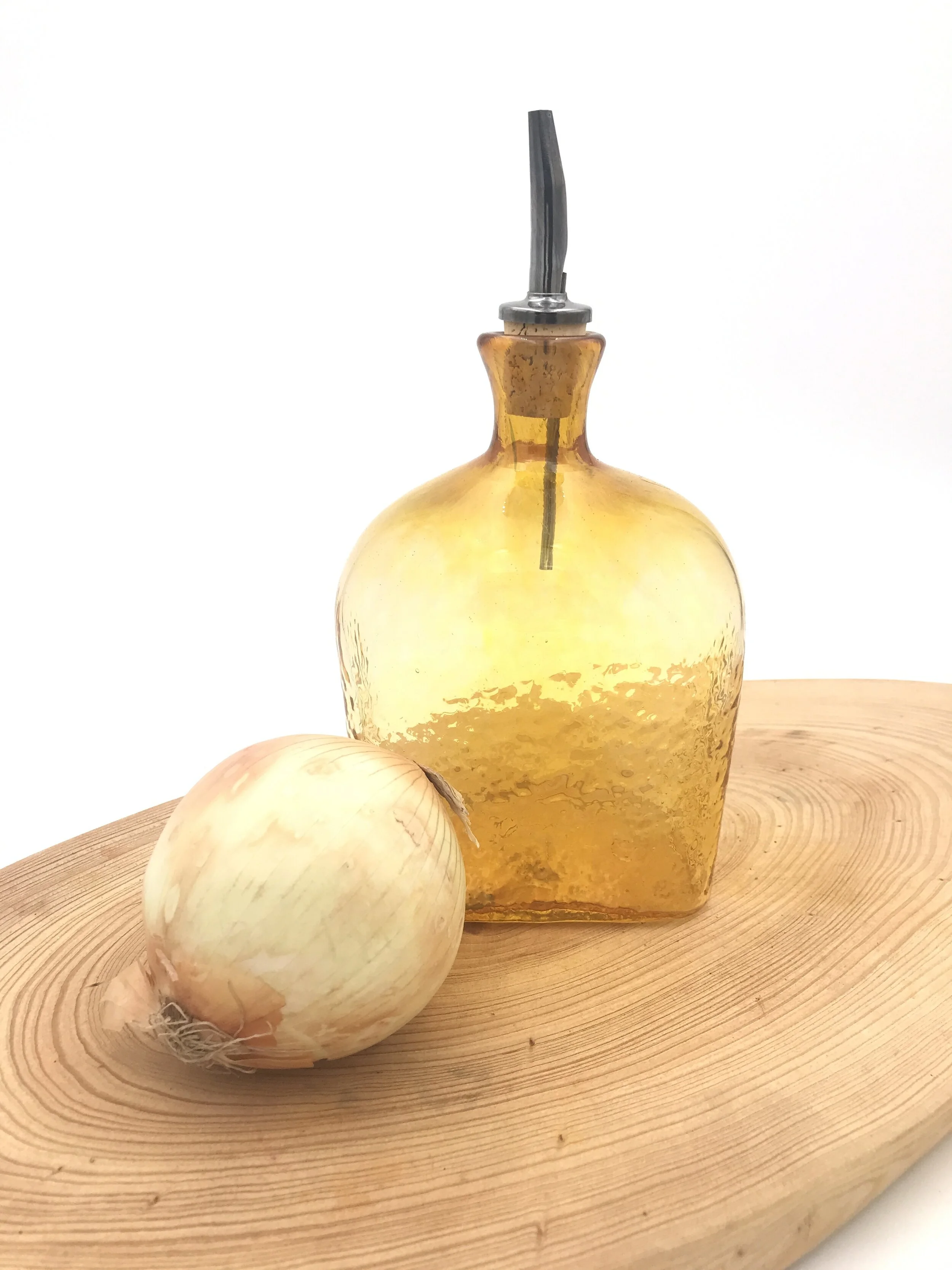 Gold Rectangular Oil Bottle