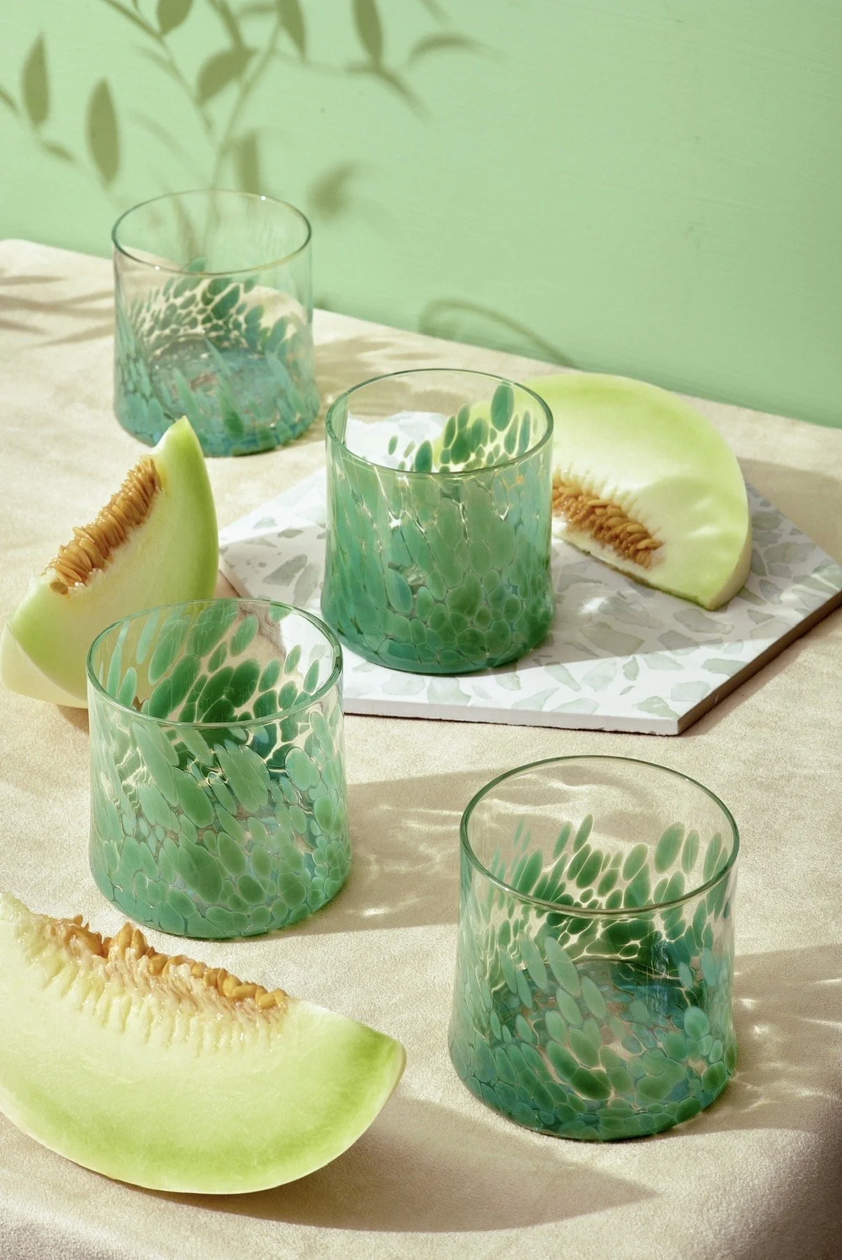Forest Spotted Rocks Glass