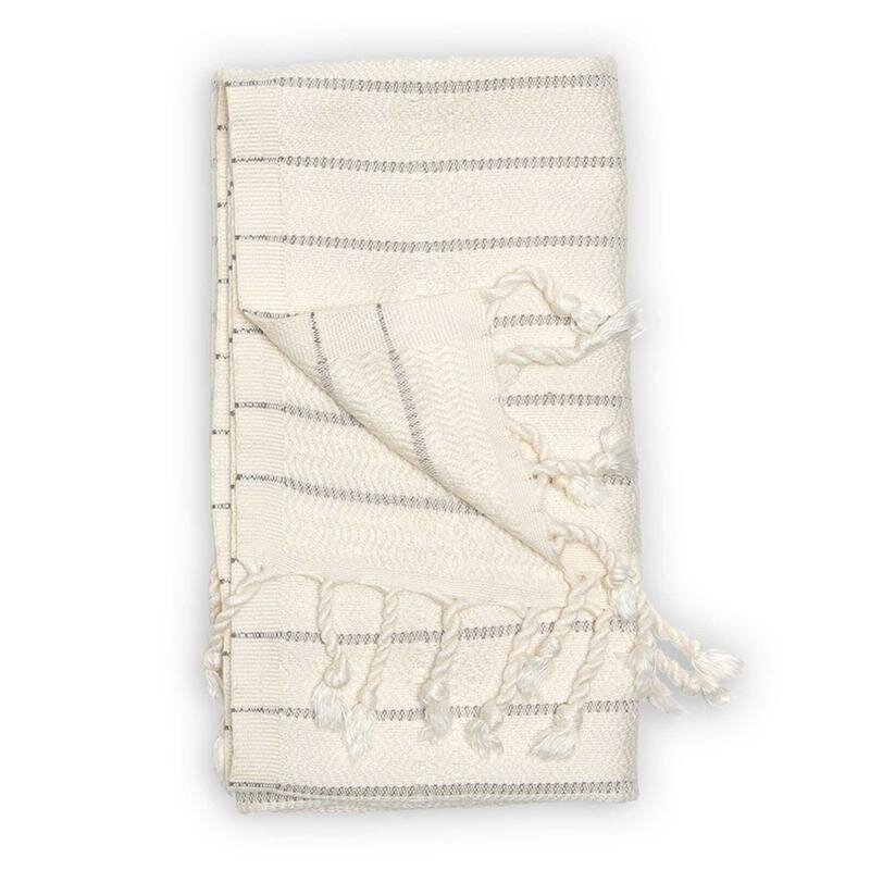 Turkish Hand Towel - Bamboo Striped