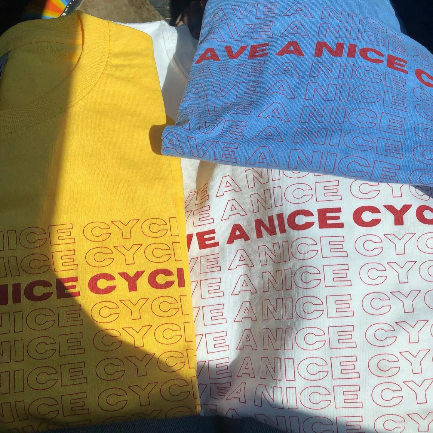 Have a nice cycle ❣️ First batch of shirts have started to be delivered! There is a second batch of shirts being made now, link in the bio to order 💸