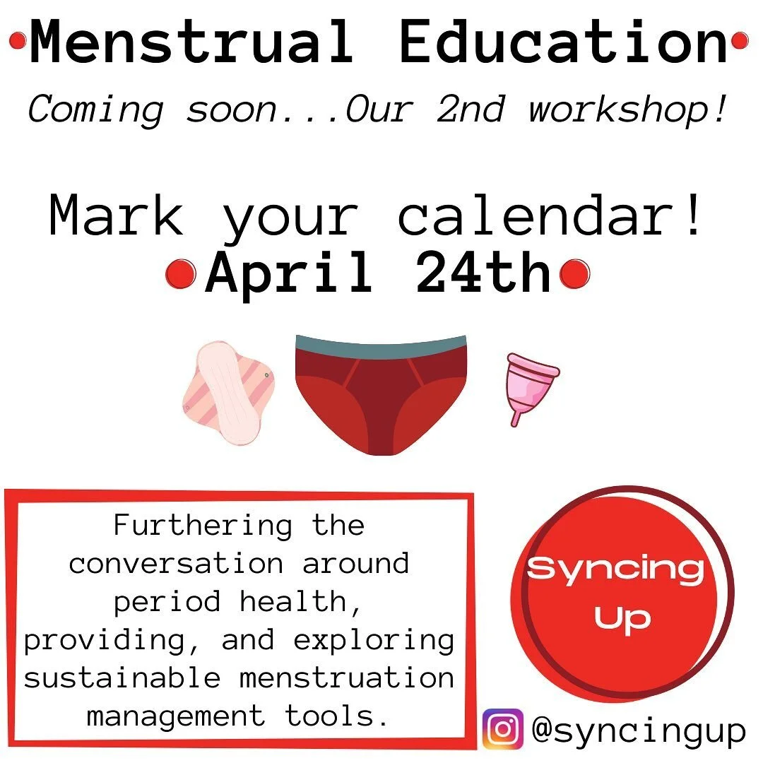 Our second workshop is in the making! We are excited to continue collaborating with young menstruators, and this go around we are giving each participant the choice of a sustainable menstrual management tool. ❣️🥰 #letstalkaboutperiods #menstruators 