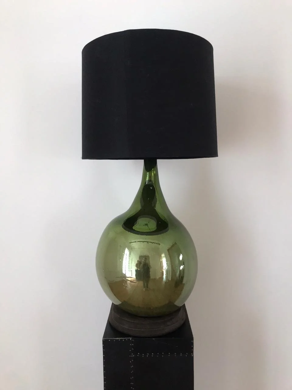 RefCHIC059 Green mercury glass lamp.JPG