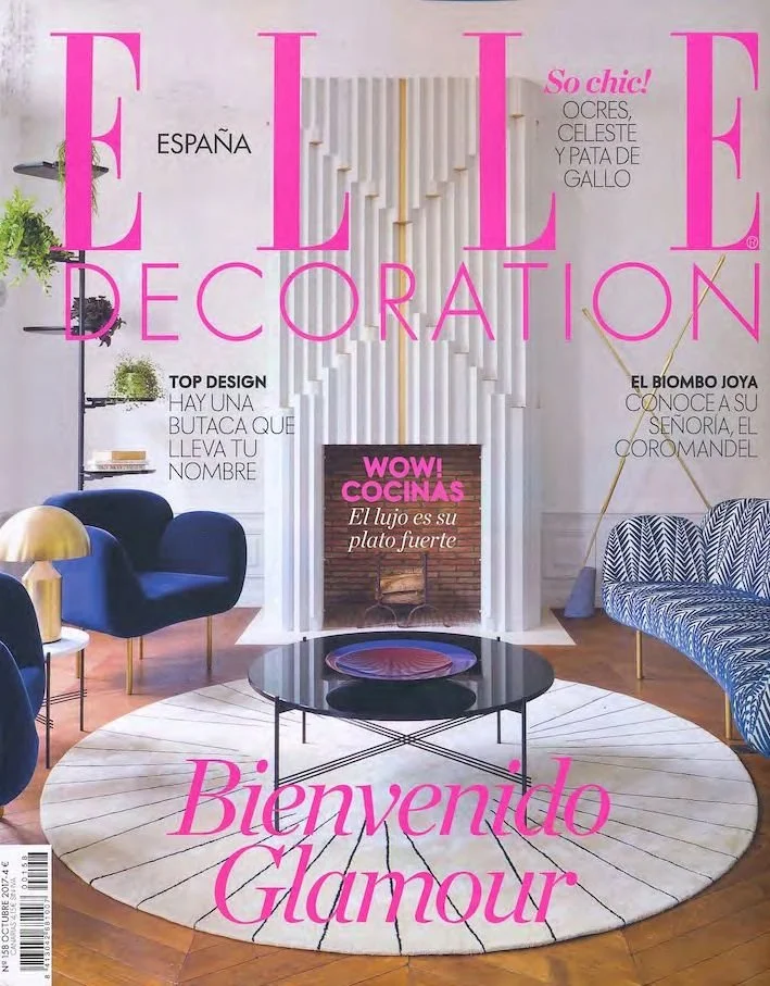 ELLE Decoration España feature “Un tesoro en la jungla,” presenting Emmanuel Picault’s restoration of Hacienda Xucú in Yucatán, where historic architecture, tropical landscape, antiques, and locally made furniture come together.