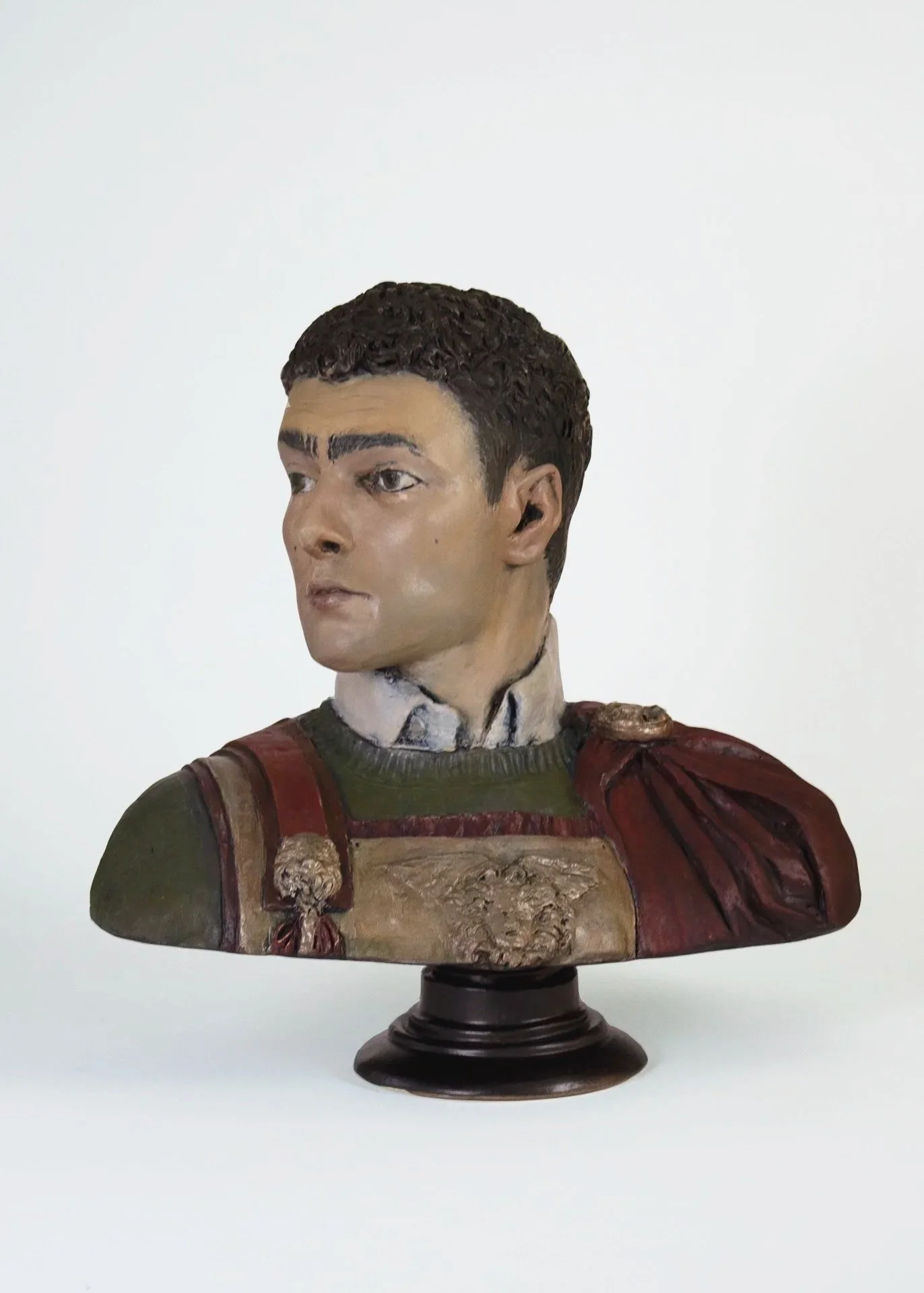 Luigi, 2025.
Oil on Stoneware.
18 x 17.5 x 11 inches