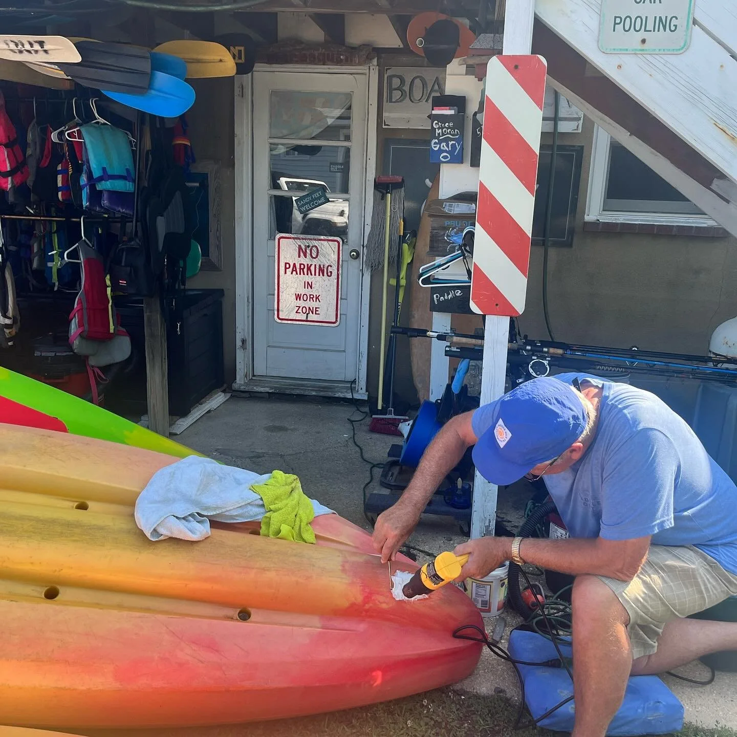 The Professor&hellip;PhD in kayak maintenance and eats the most ice pops.