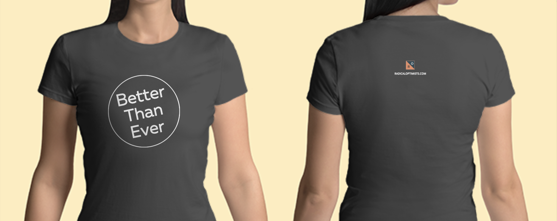 This is a super soft tee that will strike joy across the land. Buy one today and wave your Radical Optimists flag high.