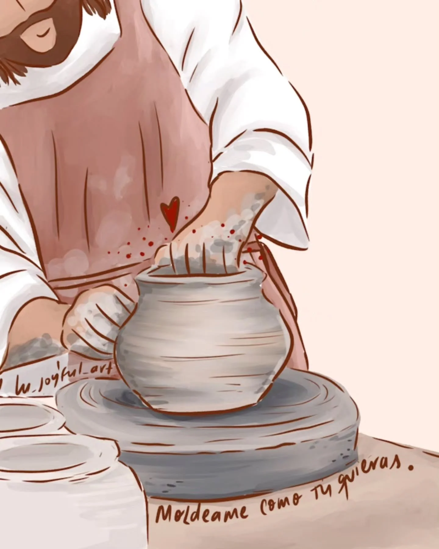 Como t&uacute; quieras, y hazme de nuevo si es necesario ❤️ Definitivamente Dios usa las situaciones, temporadas, personas y lugares, todo absolutamente todo (sobre todo eso que parece muy dif&iacute;cil) para moldearnos. (Jerm: 18)

El Alfarero sabe