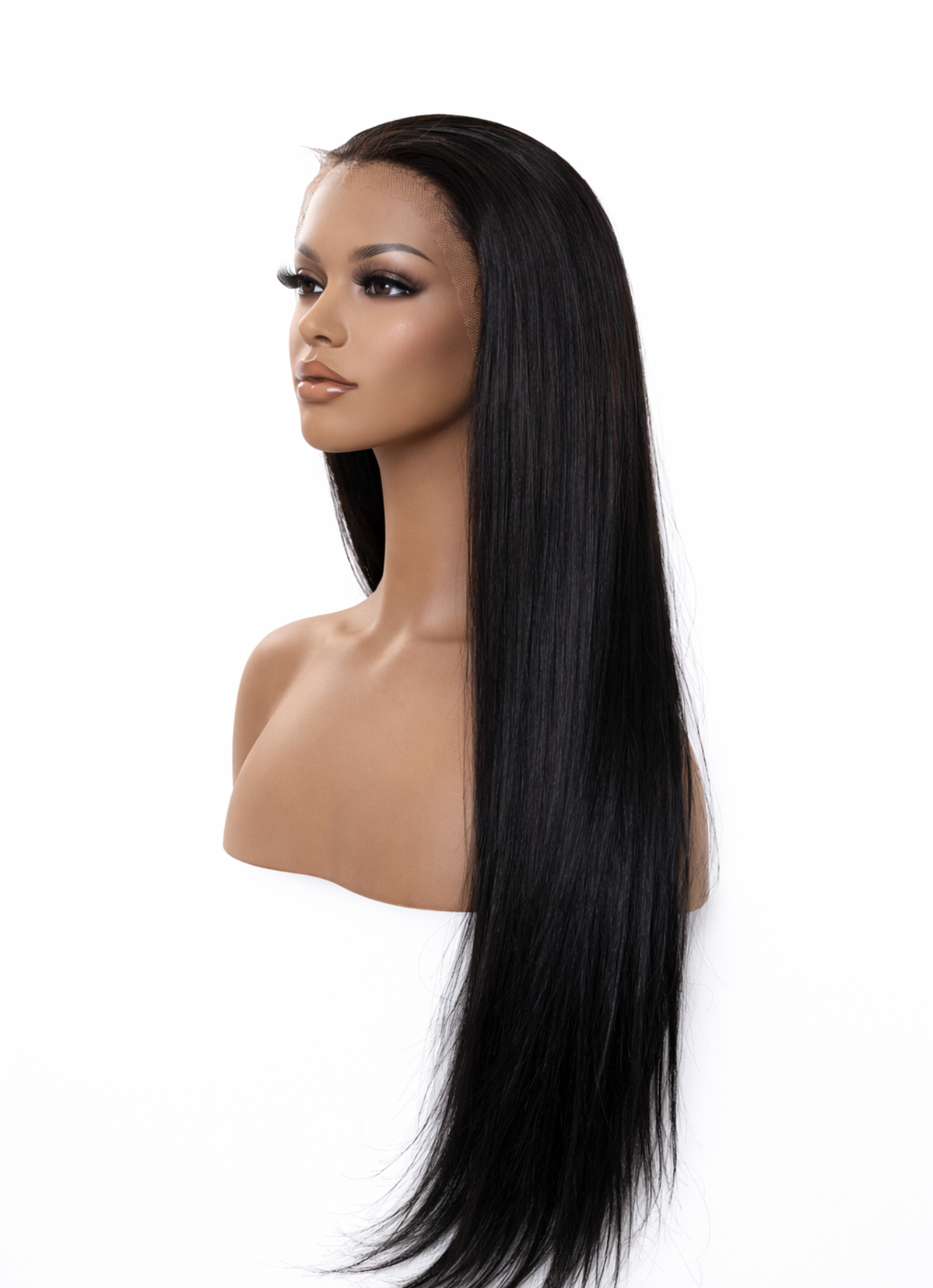 Straight lace wig