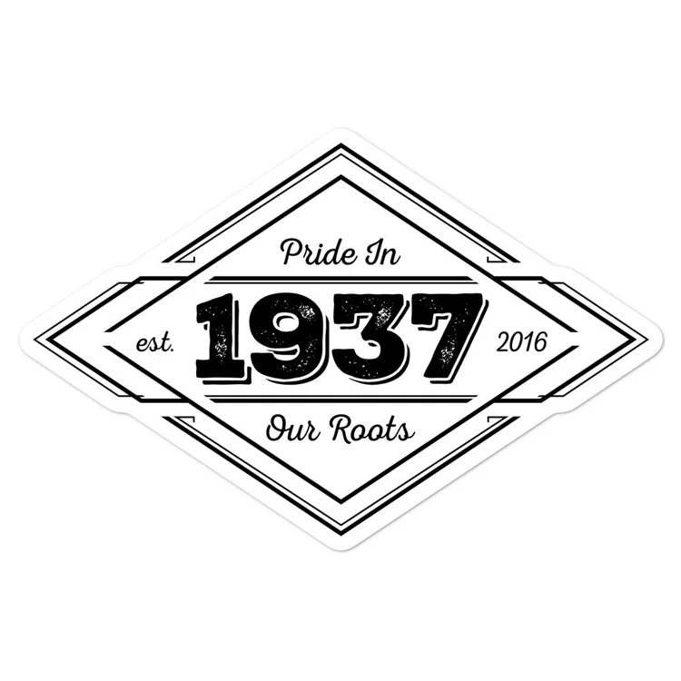 1937 Diamond Logo Sticker