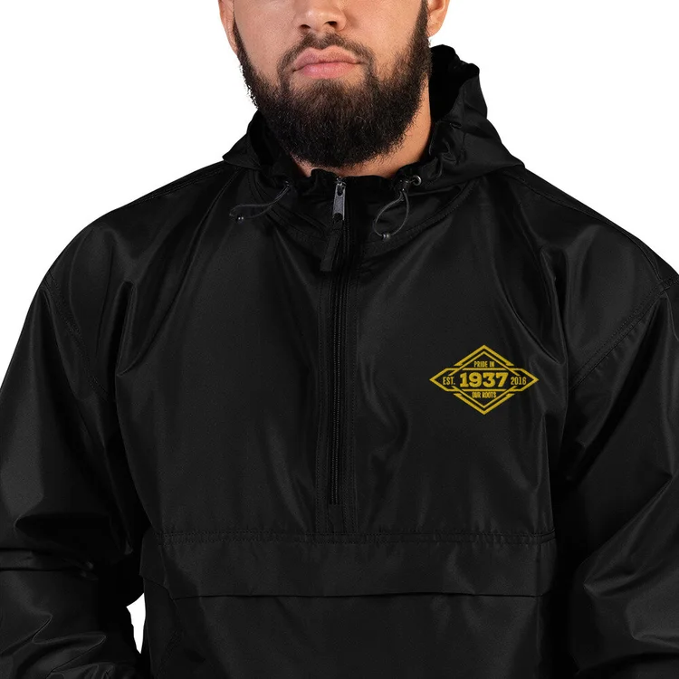 1937 Diamond Logo Champion Windbreaker with Yellow Logo