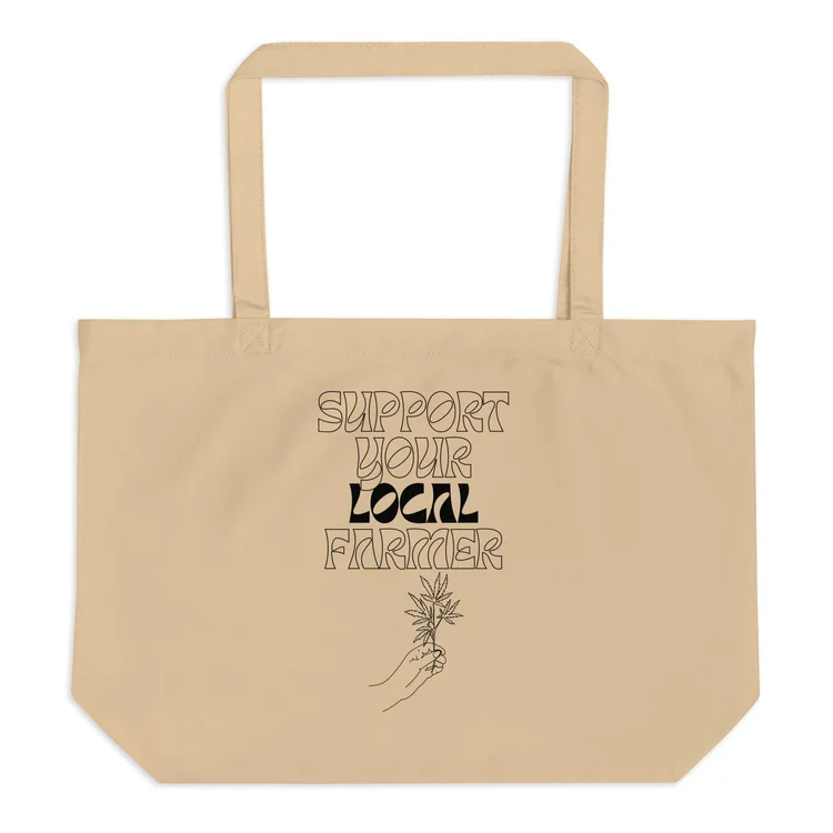Support Your Local Farmer Oversized Tote
