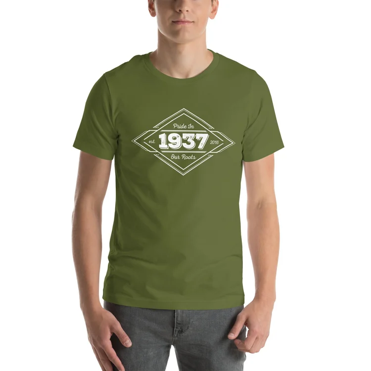 1937 Diamond Logo Unisex Tee (Olive)
