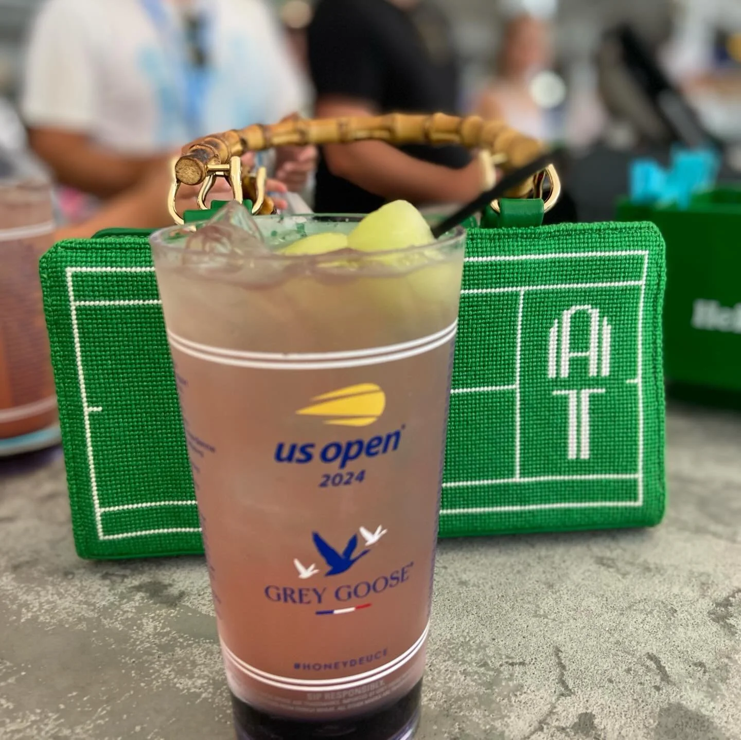The #ndlpt #tennispurse makes it @usopen debut!