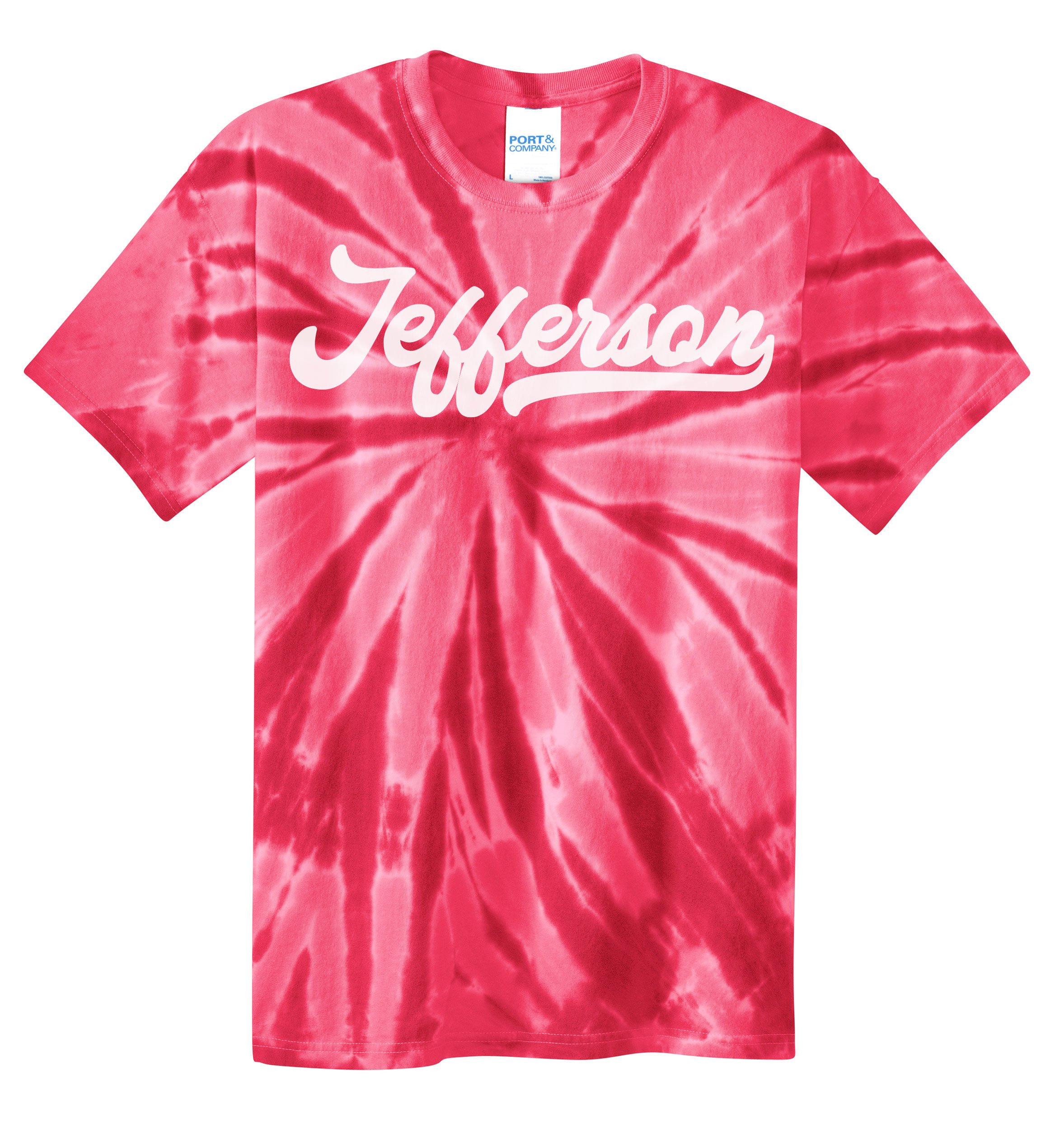 Jefferson Script  - Youth Tie-Dye Tee