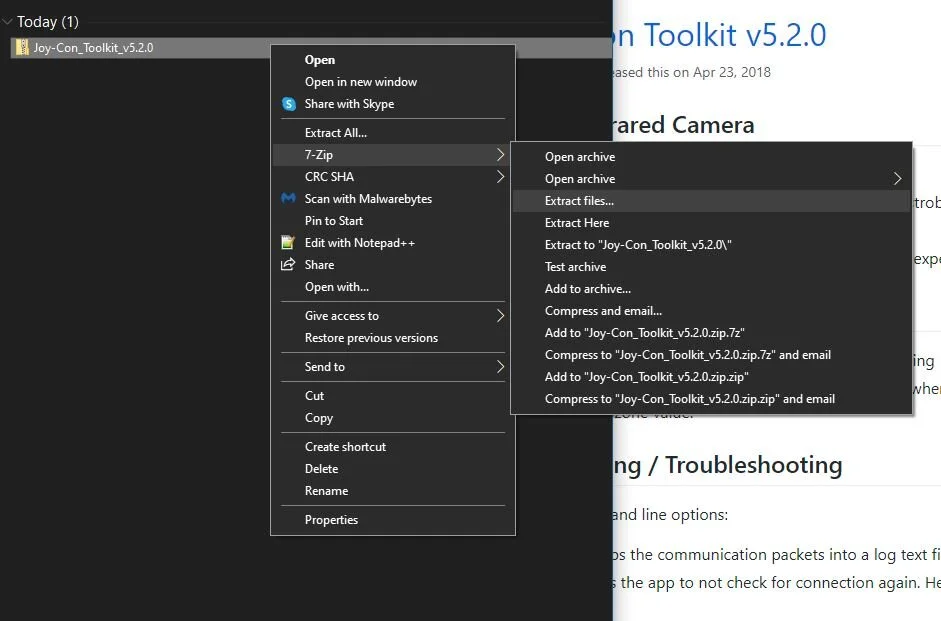 2a: Browse to the directory where you saved your download