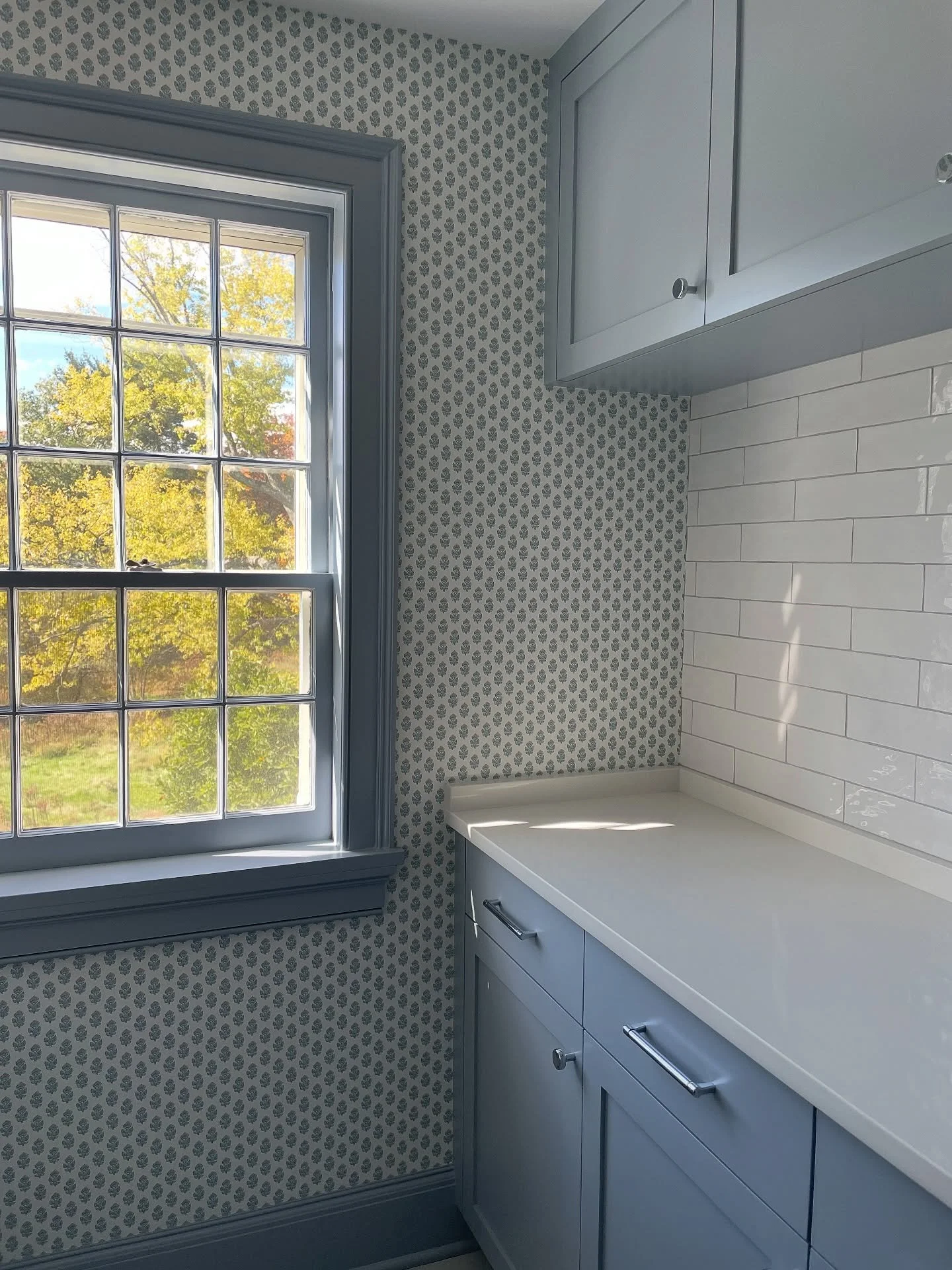 After &amp; before! Hard to believe this closet we started with is the same space🧺🧼 

#anniedelaportedesigns #laundryroom #homerenovation #ctdesigner #nycdesigner