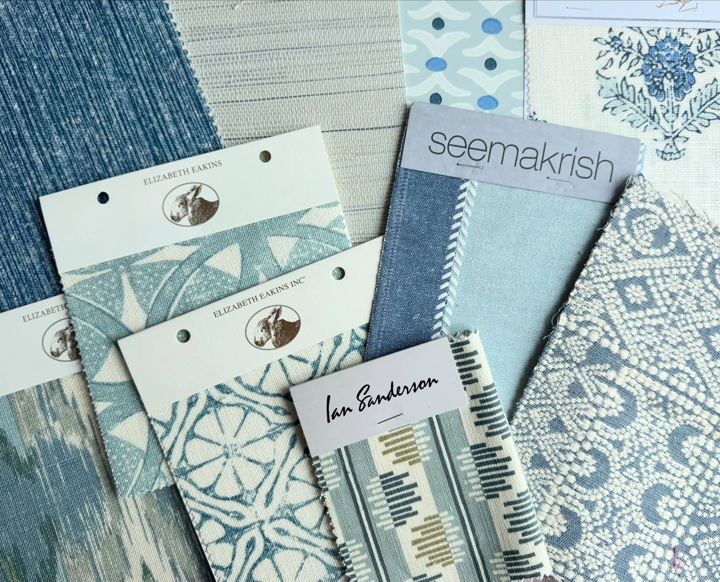 When a client wants a &ldquo;true blue&rdquo; look for their New Canaan family room&hellip; 🌀🛋️🩵