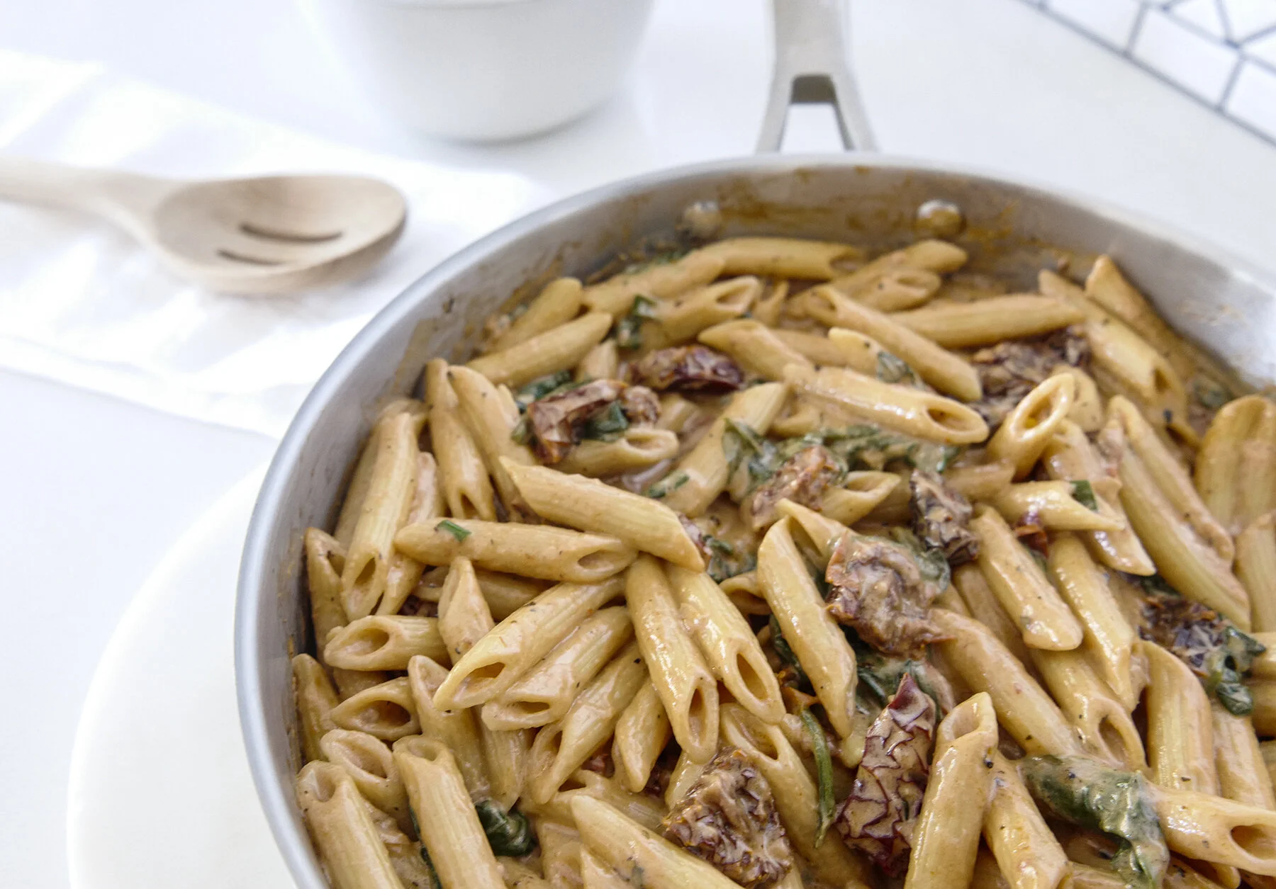 Creamy Tuscan Sun-Dried Tomato Pasta