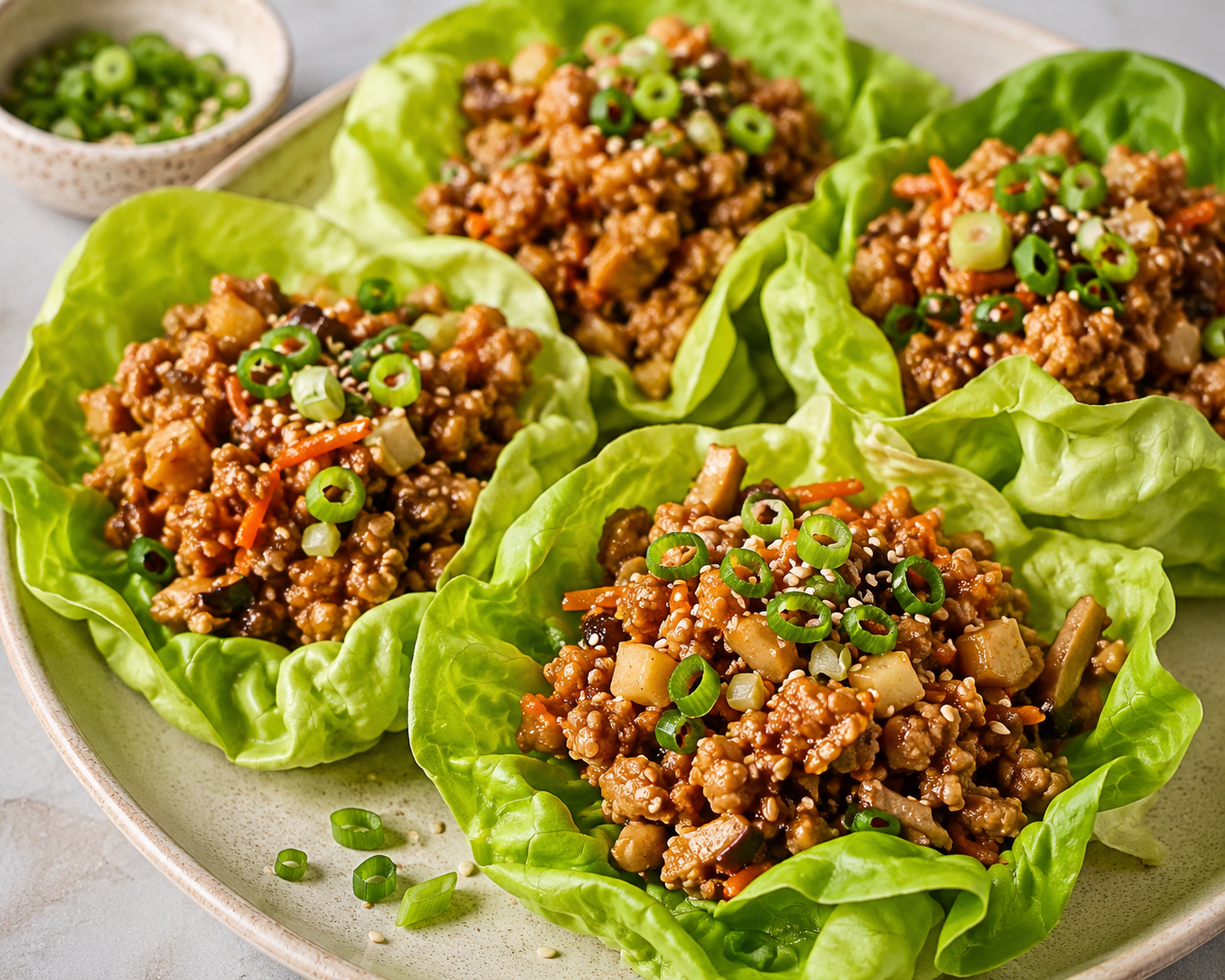 Healthy Chicken Lettuce Wraps (P.F. Chang Style)