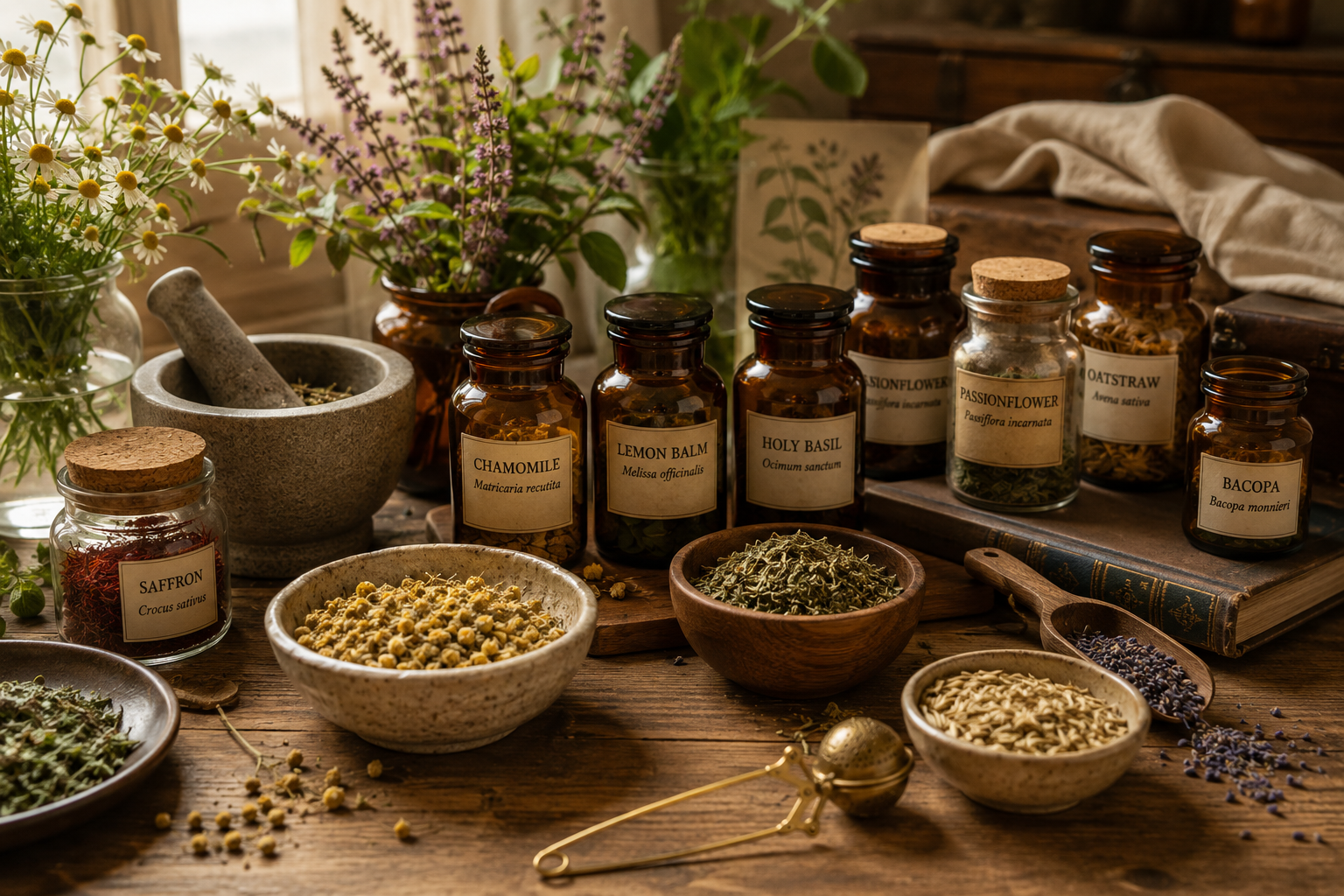 Natural Herbs for Anxiety and Stress Relief
