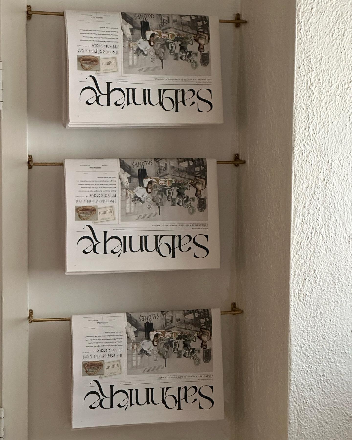 Love seeing Salonni&egrave;re Paper 01 IRL / a few copies still available! 📰