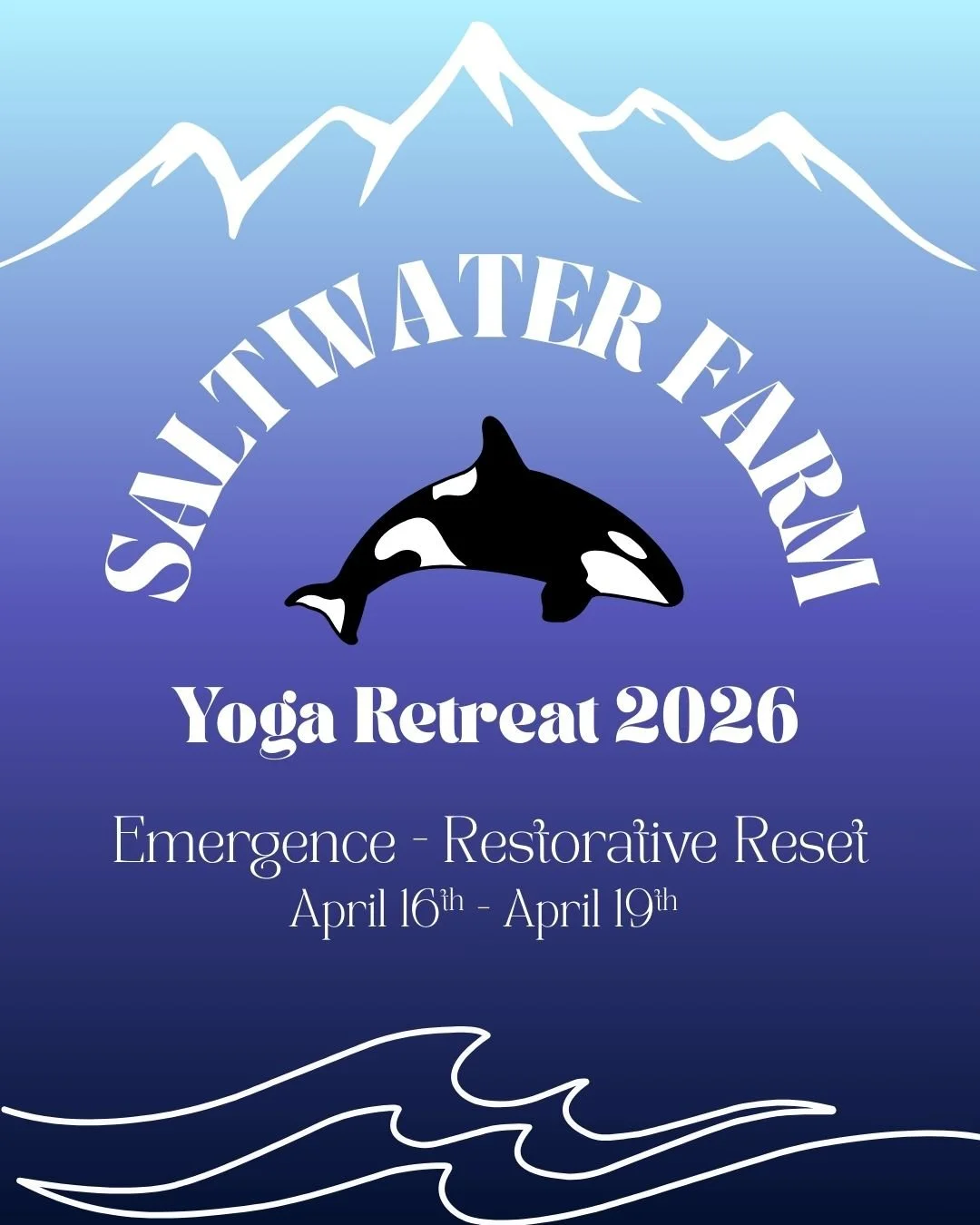 Spring of 2026 - Emergence: Restorative Reset Yoga Retreat! It is a dream to host my first yoga retreat in the PNW at the beautiful @saltwaterfarmsji in Friday Harbor, WA. 

Spend a long weekend in quiet coziness - daily yoga and meditation, fresh ba