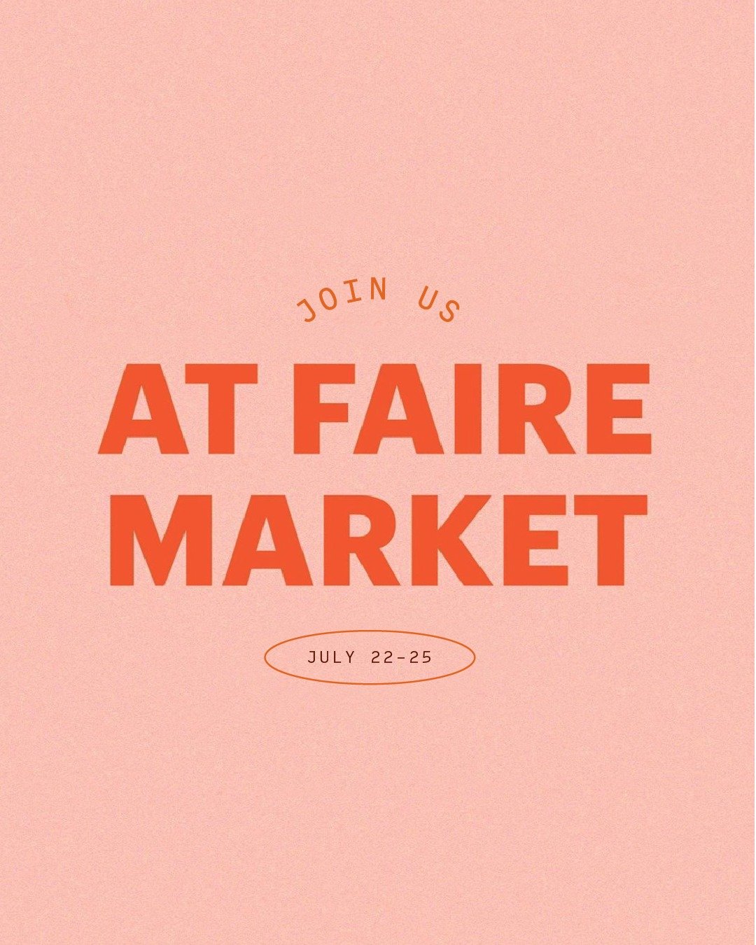 Join us at @faire_wholesale Market this week for some sweet show specials. You can find us over at somedaystudio.faire.com. 👏🏻 See you there!