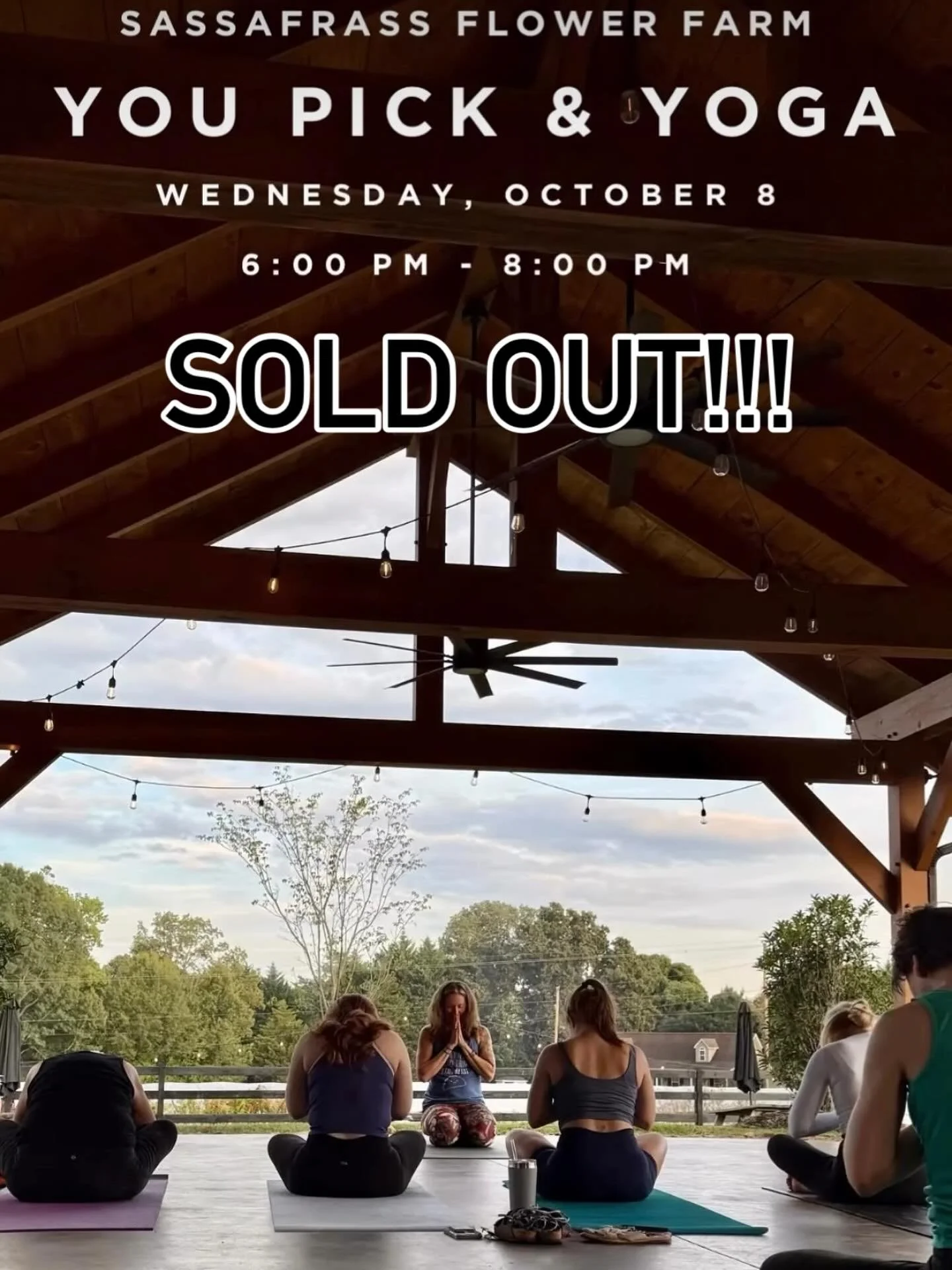 What a way to close out the season! 🌺

Congrats to @mbutterfly0978 and @sassafrass_flowers on selling out the last You Pick and Yoga of the season. Such a beautiful way to connect with movement, nature, and community!
.
.
.
#greenvilleyoga #youpicka
