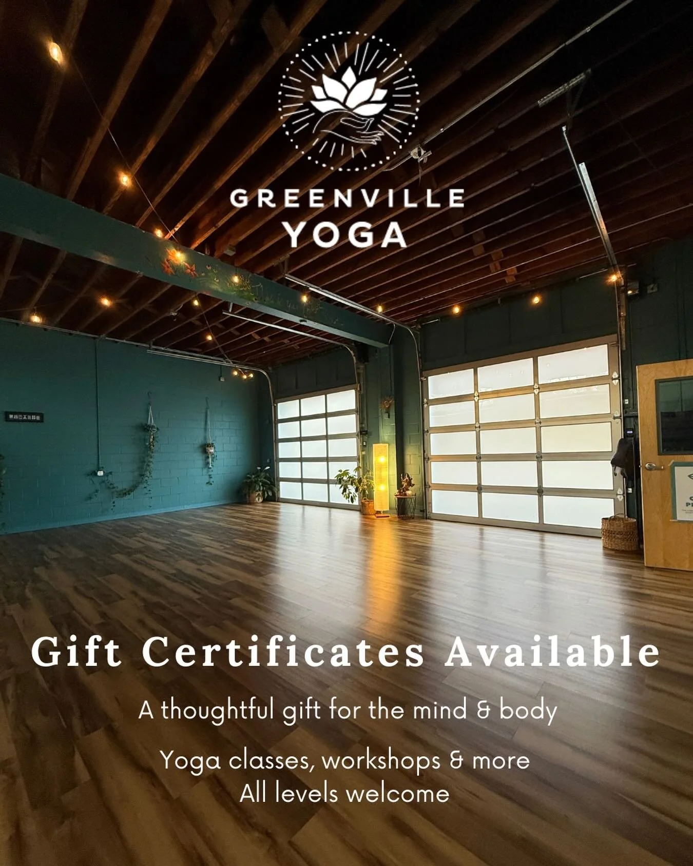 Looking for a meaningful gift this season? 🎁

Yoga gift certificates are available online or in person.
Liz will be at the studio today (Dec. 23rd) from 10:30&ndash;11:30am and 3:30&ndash;4:30pm for in-person purchases.

Can&rsquo;t make those times