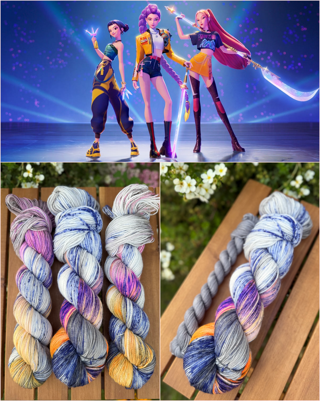 KPop Demon Hunters - inspired Yarn PREORDER Open until September 19!
