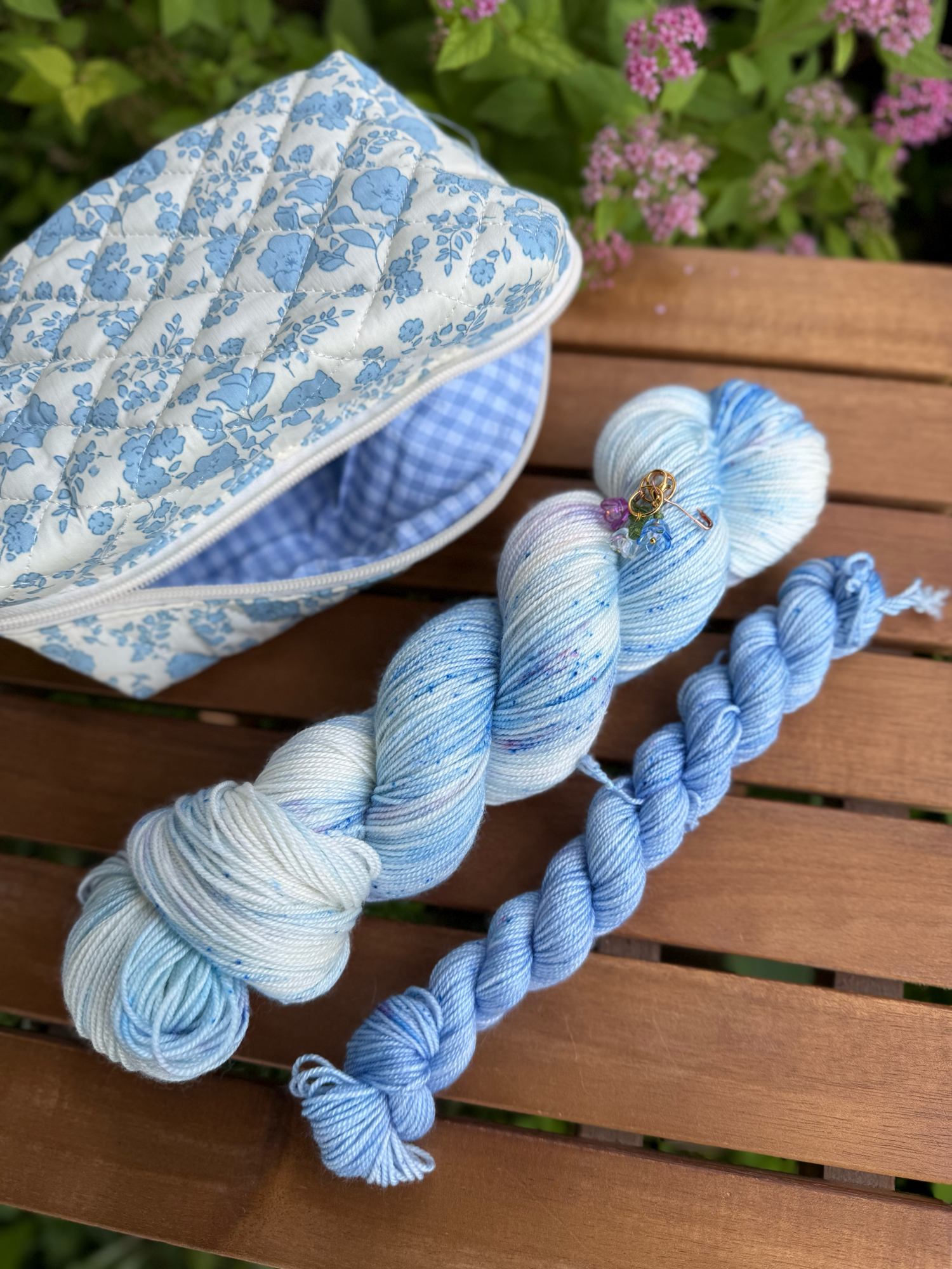 Summer Garden Yarn Sock Set Stitch Marker Project Bag Spinning Fiber 6.28.26124.png