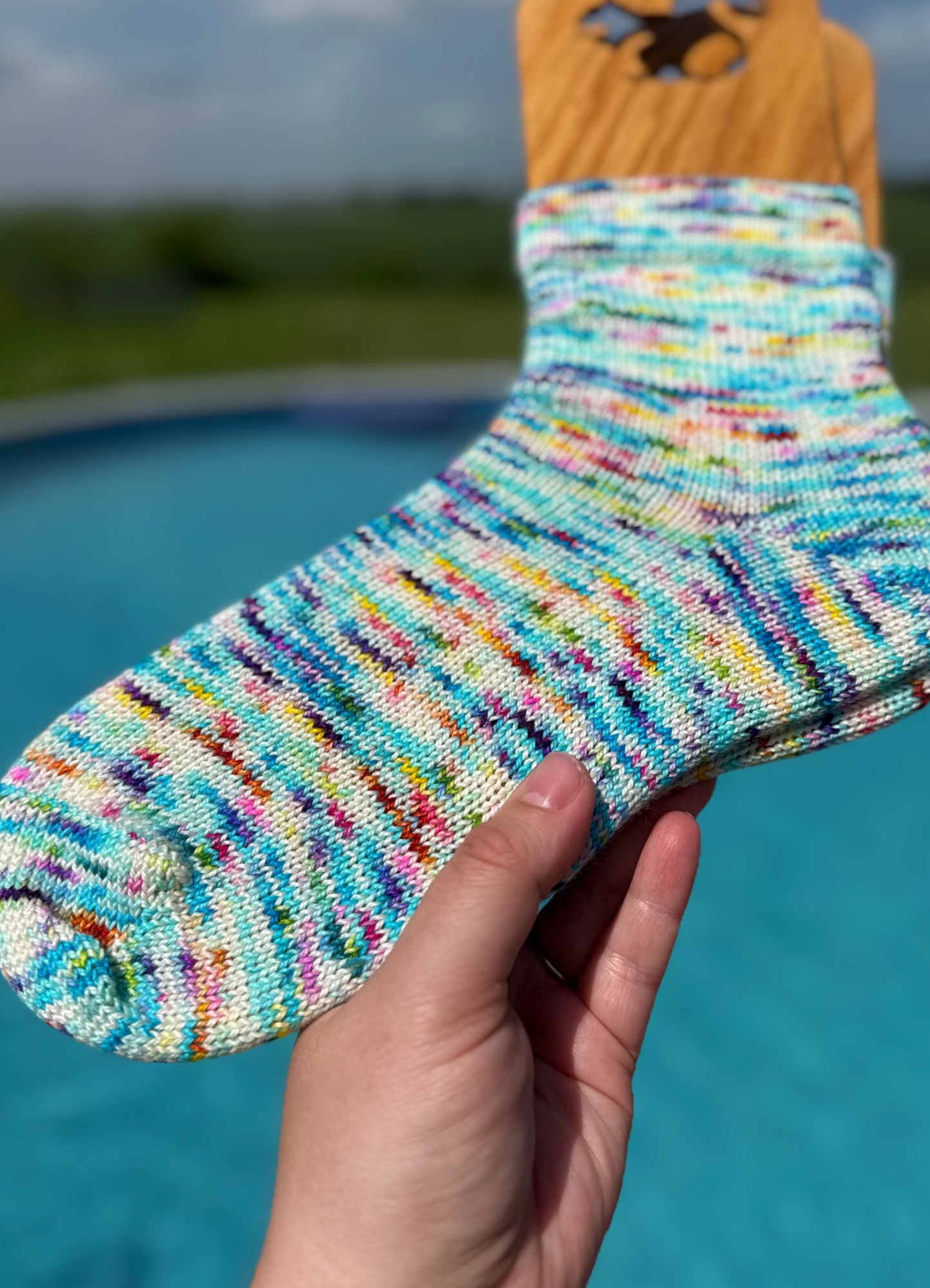 Pool Party Sample Sock