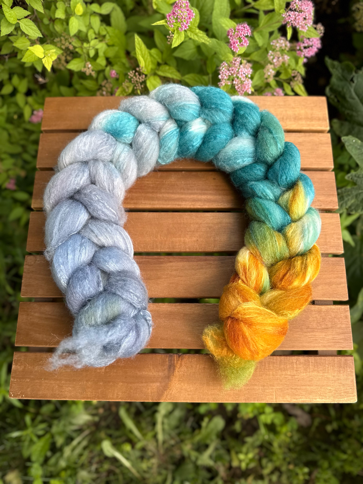 Summer Garden Yarn Sock Set Stitch Marker Project Bag Spinning Fiber 6.28.26170.png