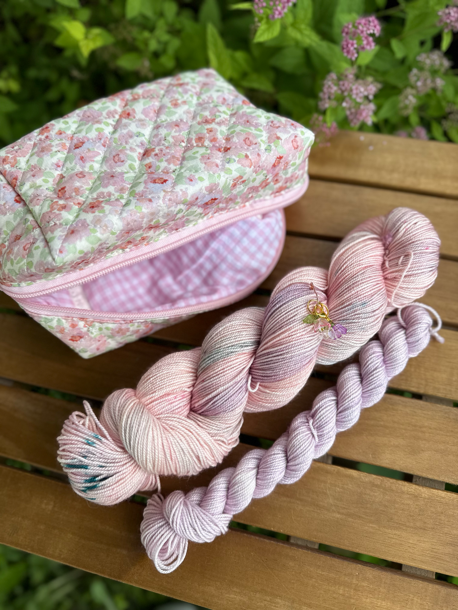 Summer Garden Yarn Sock Set Stitch Marker Project Bag Spinning Fiber 6.28.26151.png