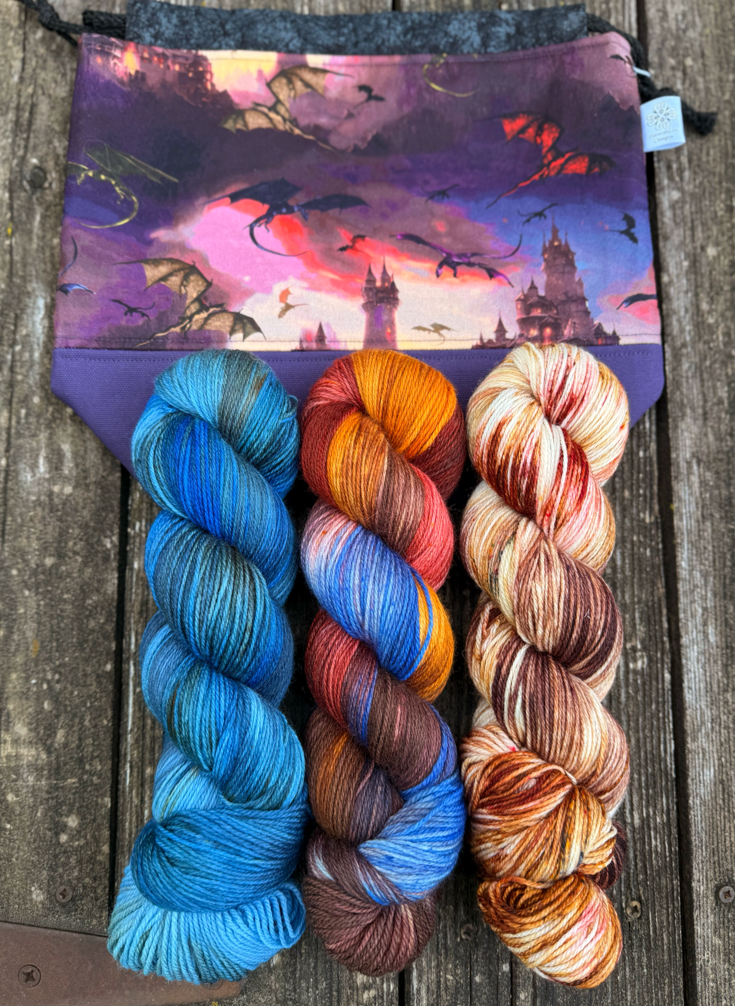 dragon rider fourth wing empyrean yarn project bag knitting july 2026106.png