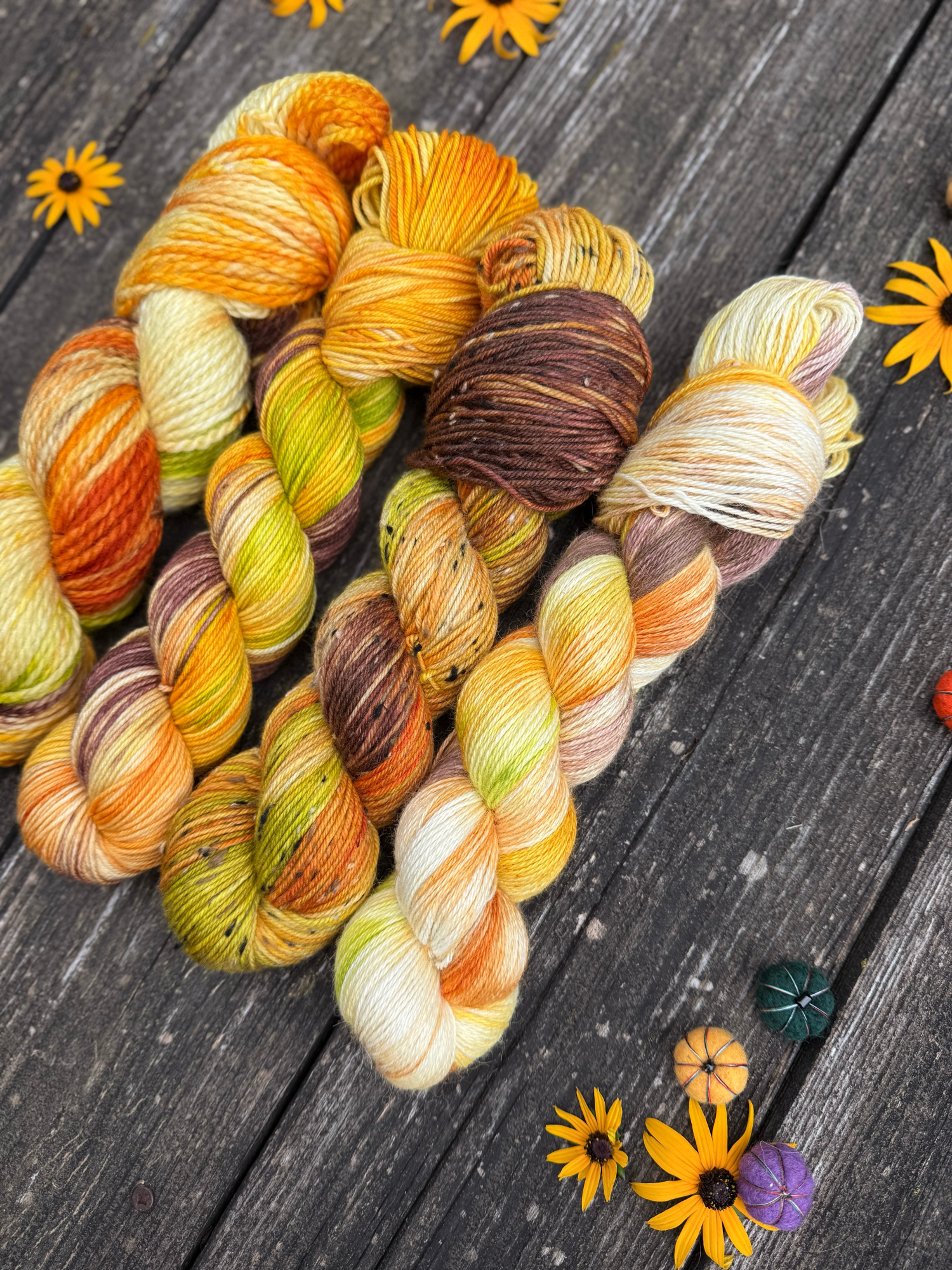 autumn fall cozy yarn hand dyed knitting august 2026101 sunflower stand.png