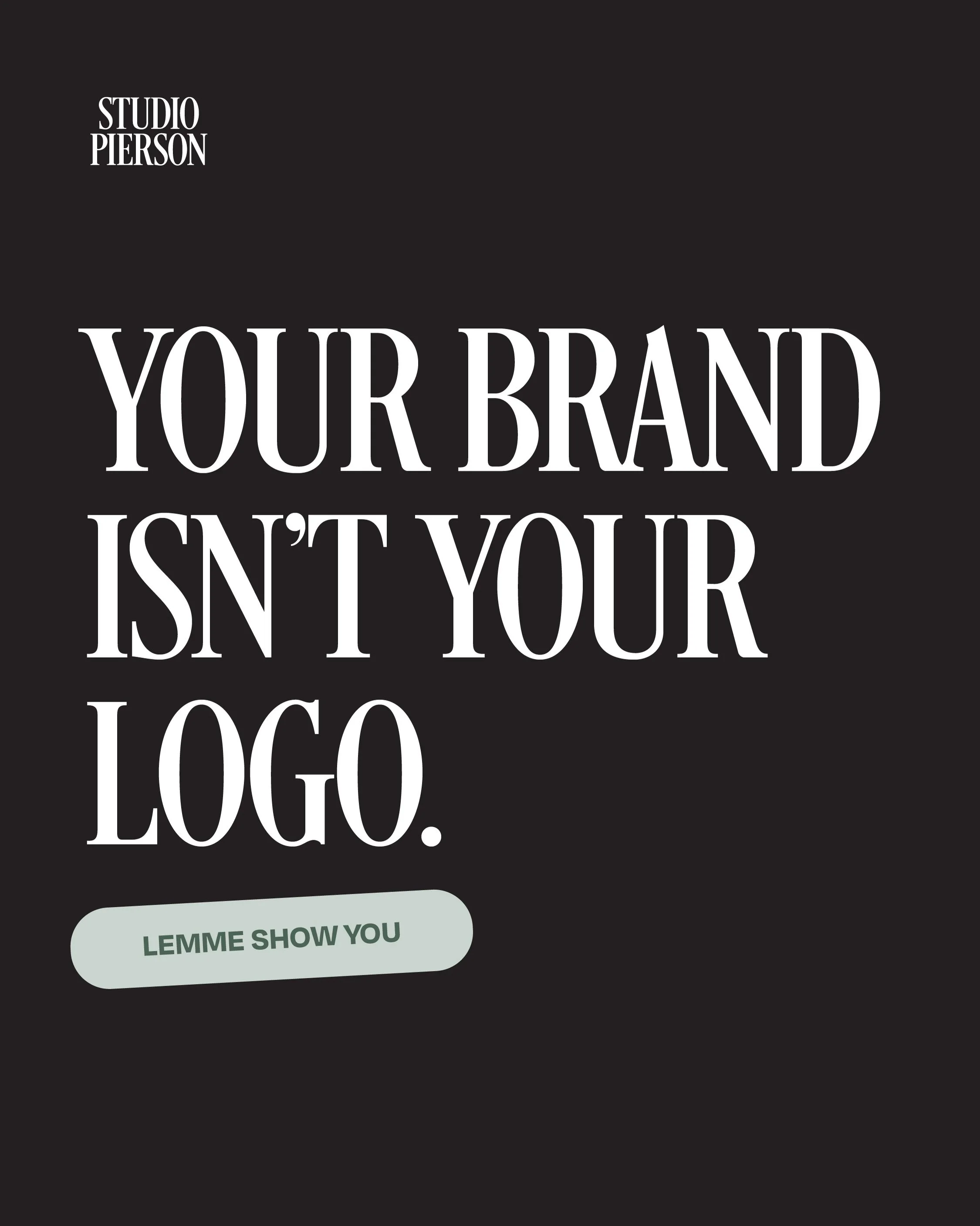 Your logo is maybe five percent of your brand. Here&rsquo;s the other ninety-five.

The website. The proposal. The thank you card. The confirmation email nobody thinks about. Every touchpoint is telling your client how much you care, before you&rsquo