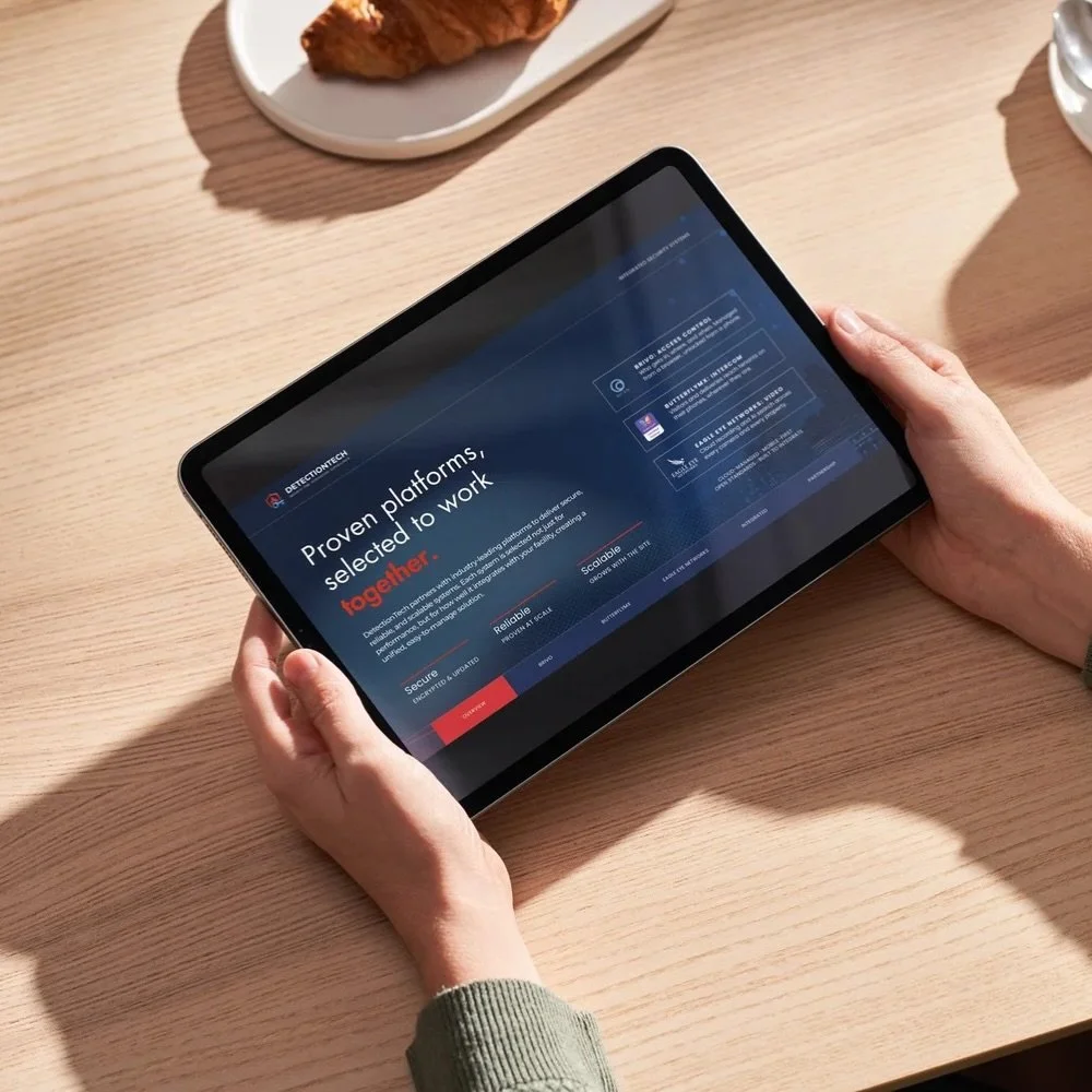 We designed an interactive services overview for DetectionTech that shows how their security technology works together, all in one clickable place ✨ Clean, clear, and built to actually get read!

Good design isn&rsquo;t just how it looks, it&rsquo;s 