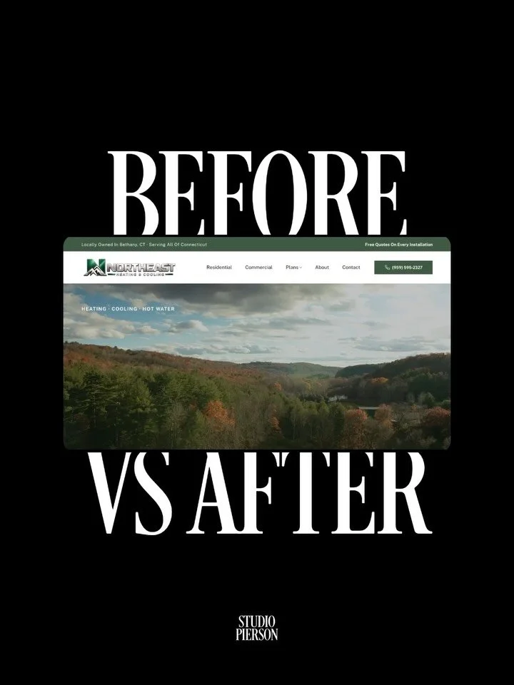 A fresh new look for NorthEast Heating &amp; Cooling 🔥

Tom and Farrah run a family-owned HVAC company out of Bethany, CT, serving homes and businesses across Connecticut.

Their previous site had plenty of hometown charm, but it needed a refresh. W