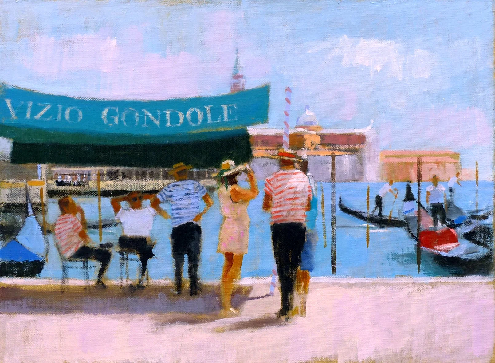 Gondoliers on the Riva