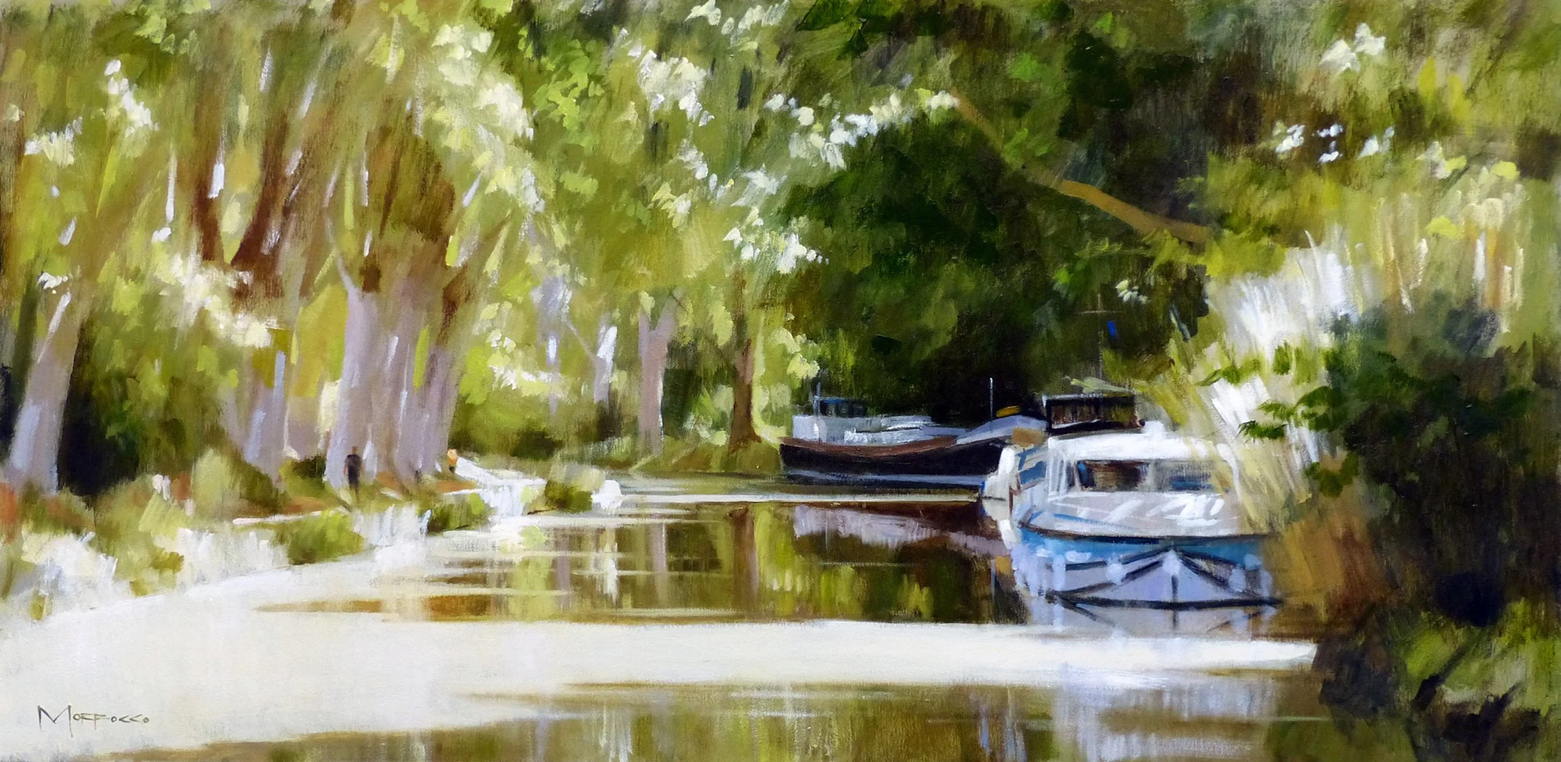 Shaded Mooring, Canal du Midi